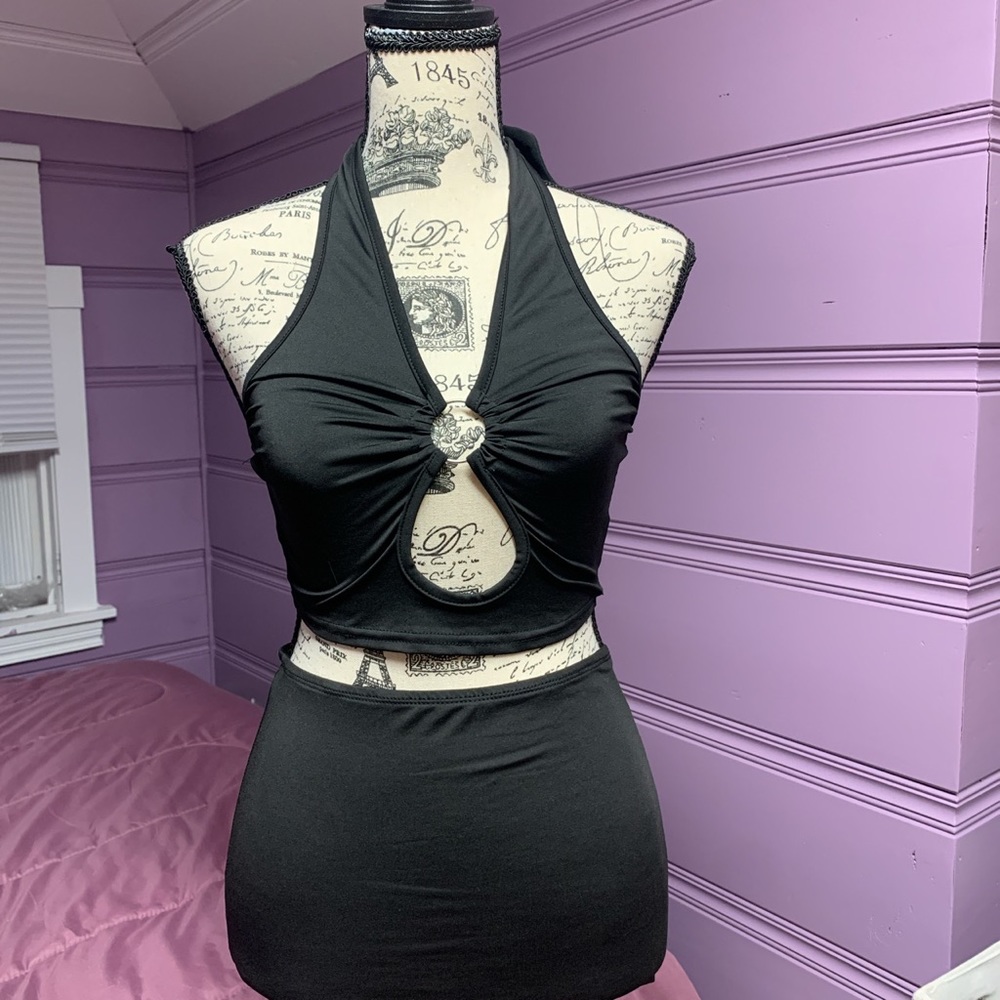 Women’s Black Halter Top